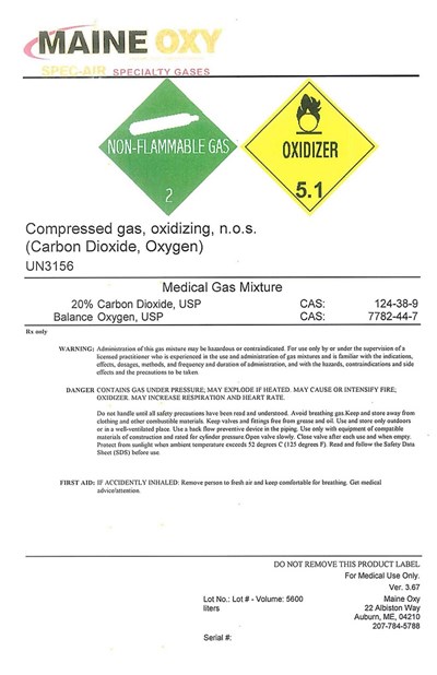 Carbon Dioxide Oxygen Mix One (Carbon Dioxide Oxygen Mix1)